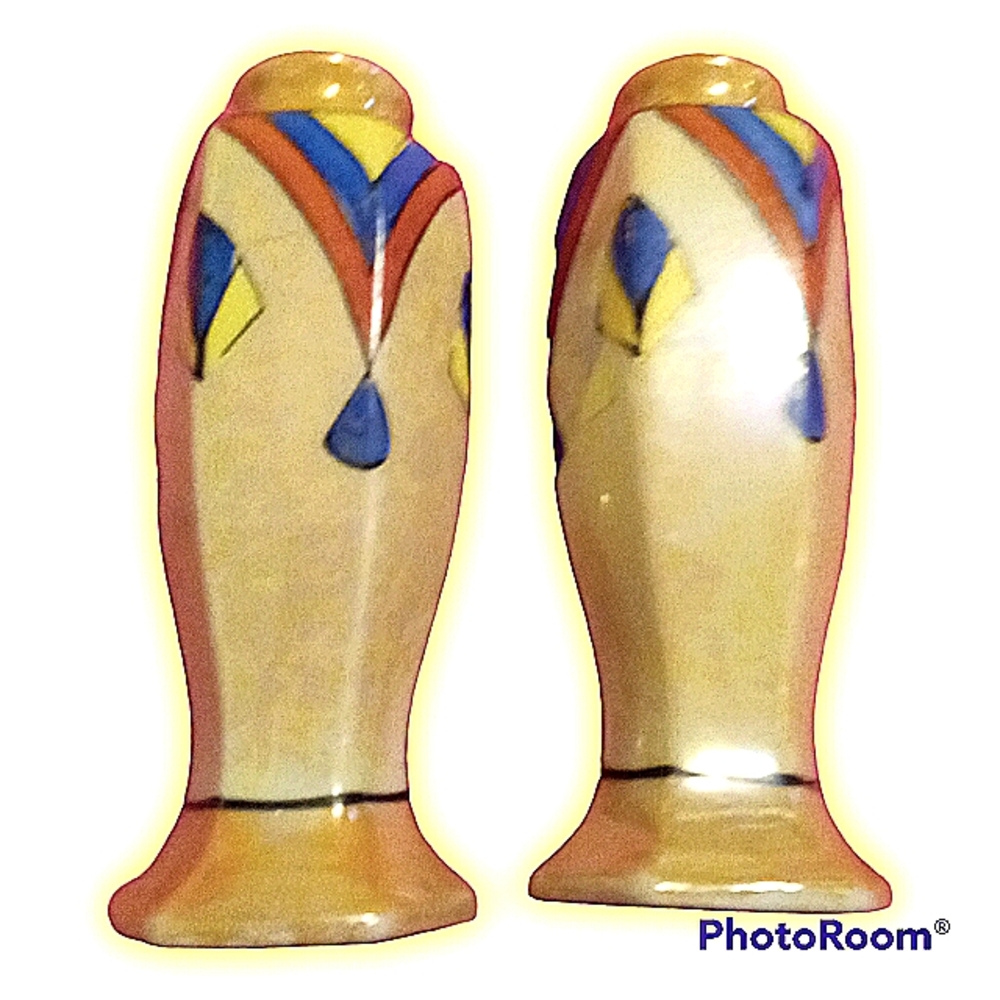 Vintage Gold Castle Vases